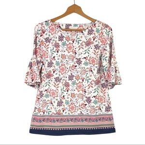 Charter Club - Venetta Floral Flutter Sleeve SOFT